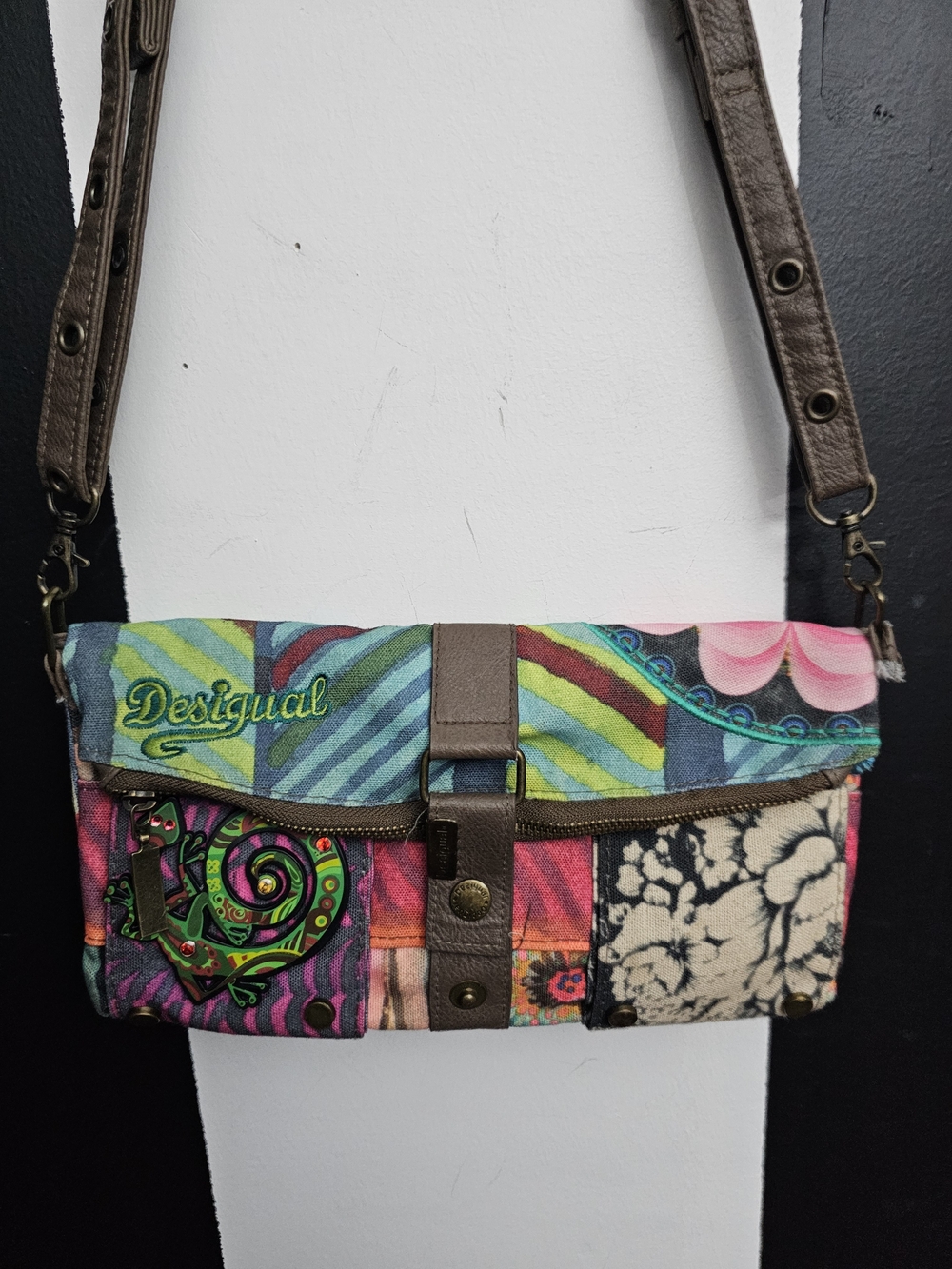 Desigual Multicolor Patchwork Crossbody Bag